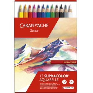 CREATIVE ART MATERIALS Caran D'ache Supracolor Metal Box Set Of 12 (3888.312)