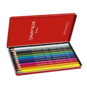 CREATIVE ART MATERIALS Caran D'ache Supracolor Metal Box Set Of 12 (3888.312)