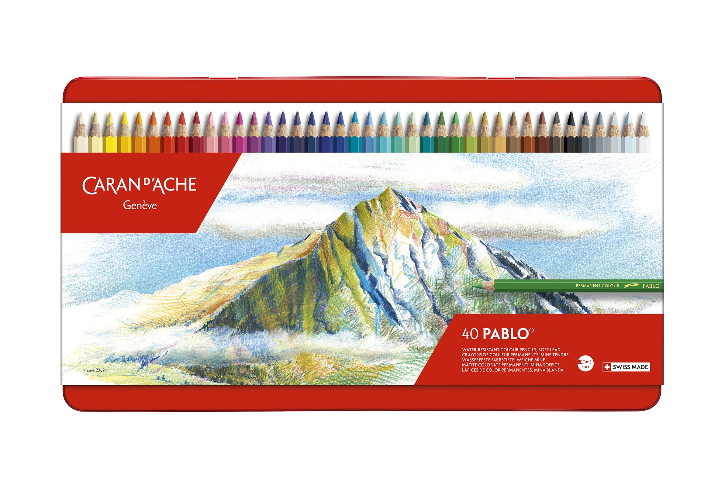 CREATIVE ART MATERIALS Caran d'Ache Pablo Pencil Set of 40 (666.340)