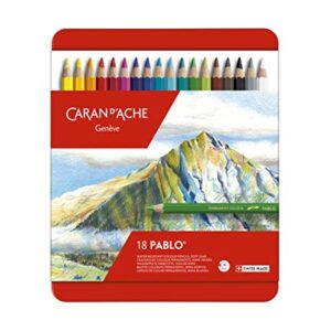 Caran D'ache Pablo Color Pencils Set Of 18 (666.318)