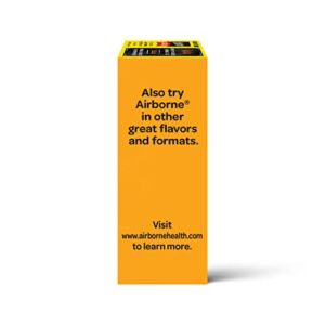 Airborne 1000mg Vitamin C with Zinc, SUGAR FREE Effervescent Tablets, Immune Support Supplement with Powerful Antioxidants Vitamins A C & E - 30 Fizzy Drink Tablets, Zesty Orange Flavor