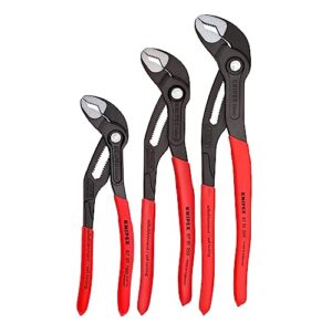 knipex tools - 3 piece cobra pliers set (7, 10, & 12) (002006us1)