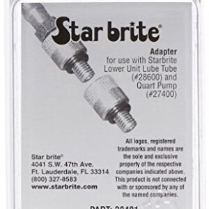 STAR BRITE Lower Unit 8 MM Adapter Fitting for Nissan, Yamaha, Tohatsu, Mecury (028401)