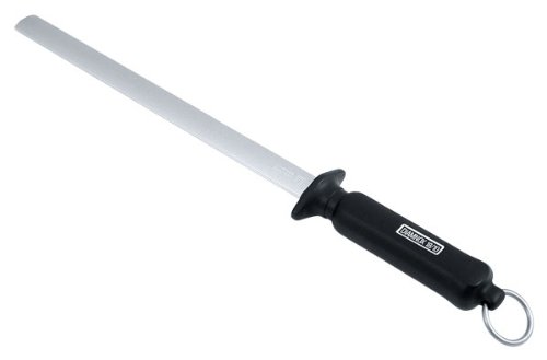 ZWILLING Accessories Diamond Sharpening Steel, 10", Black/Stainless Steel