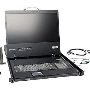 Tripp Lite B021-000-19 KVM Rack Console 1U Rackmount w 19" LCD Display