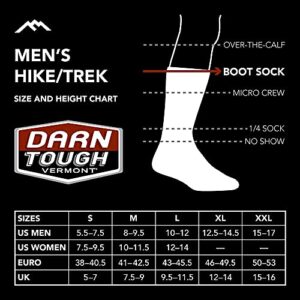 Darn Tough (Style 1403) Men's Hiker Hike/Trek Sock - Black, Large