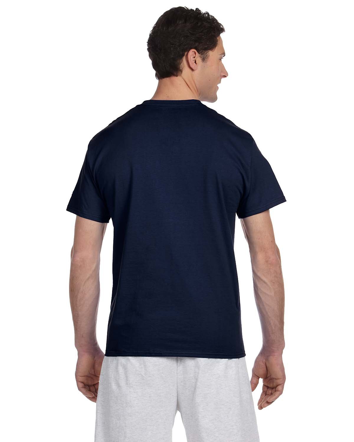 Champion 6.1 oz Cotton Tagless T-shirt with "C" Logo in Navy - Large