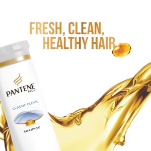 Pantene Pro-V Classic Clean Shampoo, White, 12.6 Fl Oz (Pack of 1)