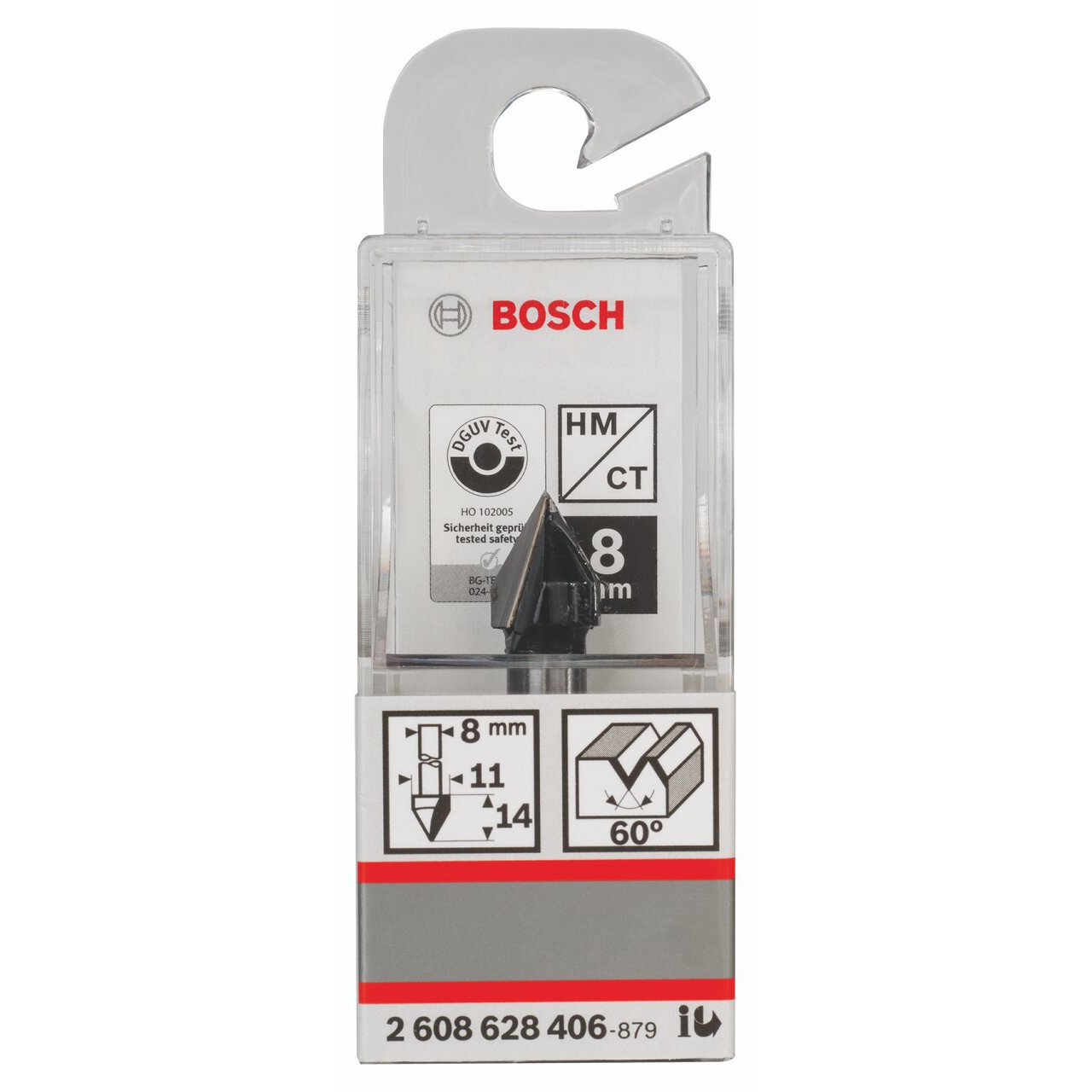 Bosch 2608628406 V-Grooving Cutter 11mmx14mmx8mm