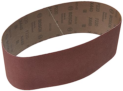 Bosch Professional 10 pcs. Sanding Belt Set X440 Best for Wood and Paint (75 x 533 mm, Grit 220, Accessories for Belt Sanders)