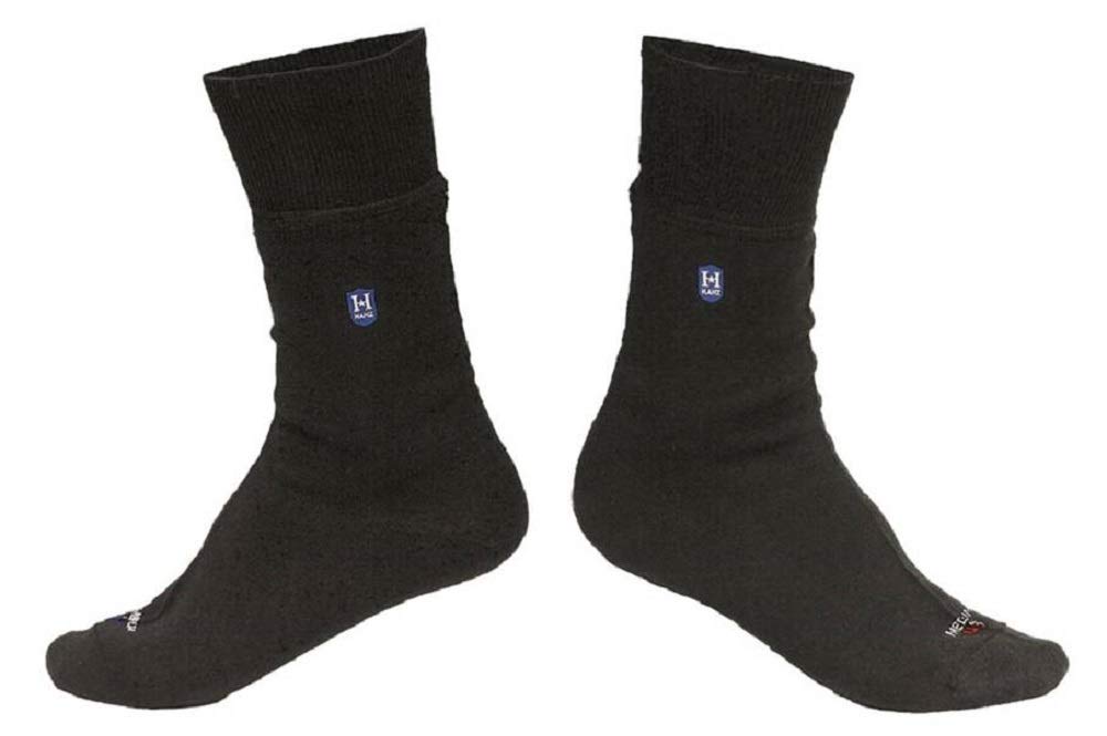 Hanz Lightweight Waterproof Socks: Crew-length, Black S