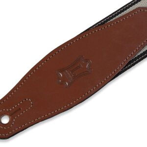 Levy's Leathers MSSN80-TAN Polypropylene Jacquard Weave Guitar Strap, Tan,Medium