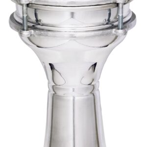 Meinl Percussion Darbuka Egyptian Goblet Drum, Cast Aluminum — Made in Turkey — Synthetic Head, 2-Year Warranty (HE-100)