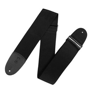 Levy's Leathers M8P3-BLK 3" Polypropylene Guitar Strap, Black