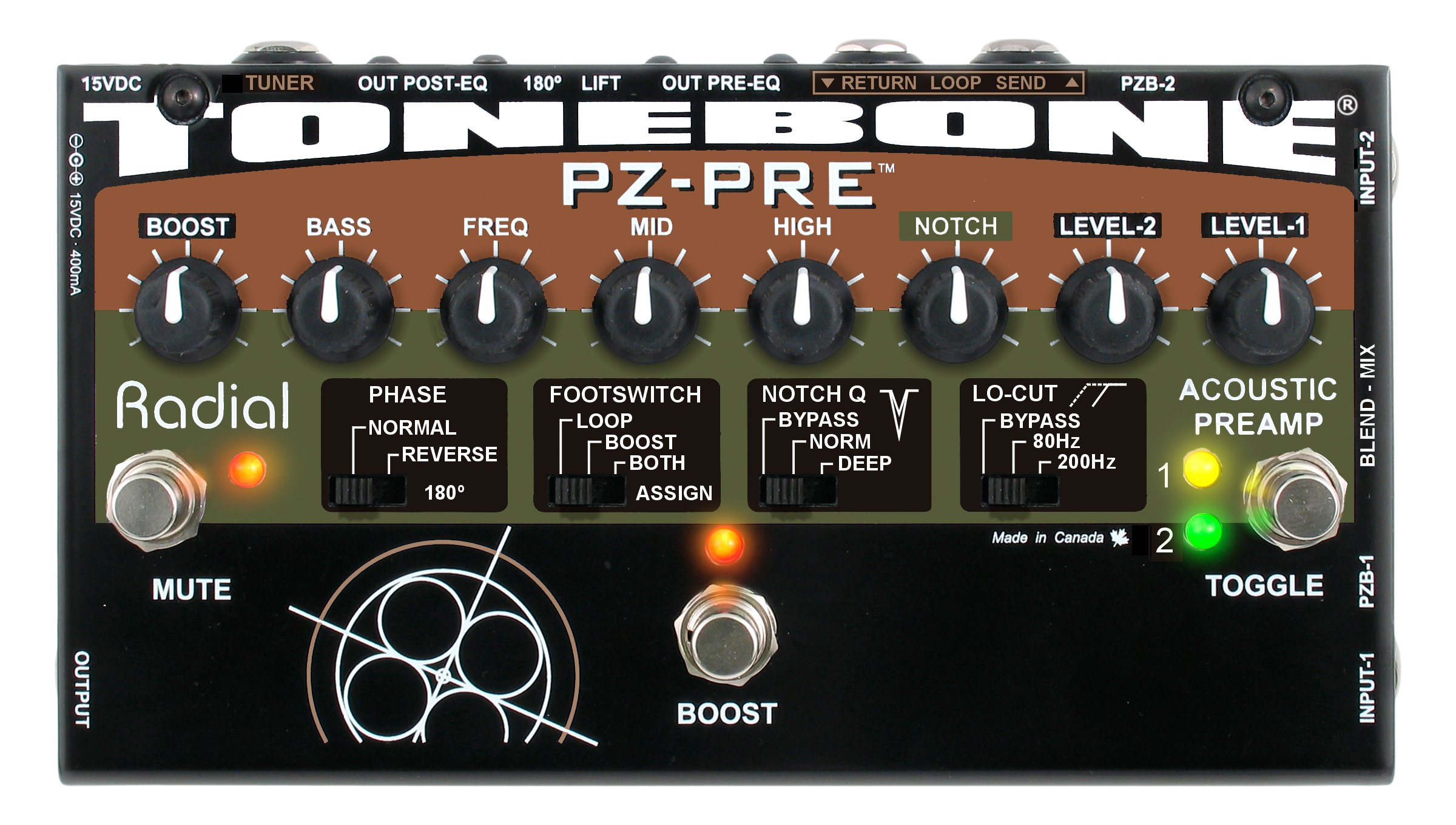 Radial Tonebone PZ-Pre Acoustic Preamp