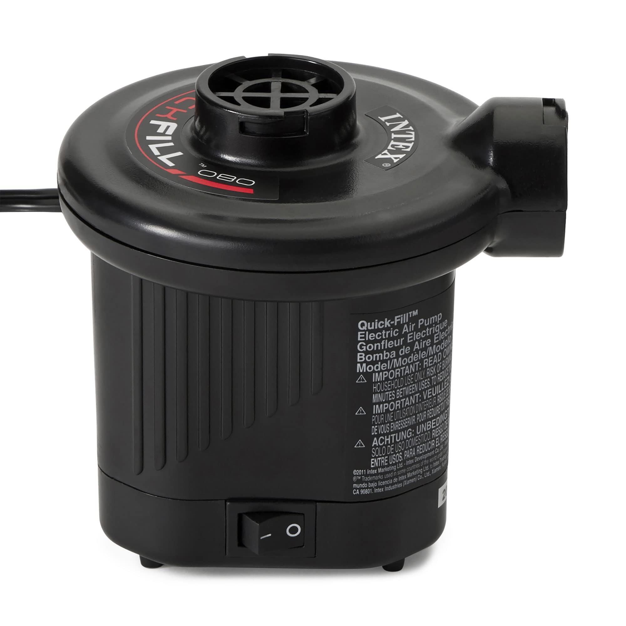 Intex Quick-Fill AC Electric Air Pump, 110-120 Volt, Max. Air Flow 21.2CFM