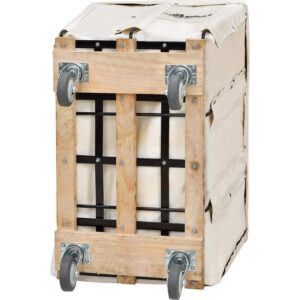 Canvas Basket Bulk Truck, 12 Bushel Capacity, 36-1/4"L x 24-3/4"W x 32-1/4"H, Assembled