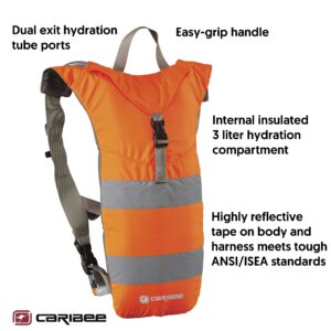 Caribee 3L Nuke Hi-Vis Hydration Backpack (Hi Vis Orange)