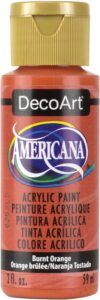 decoart americana acrylic paint, 2-ounce, burnt orange