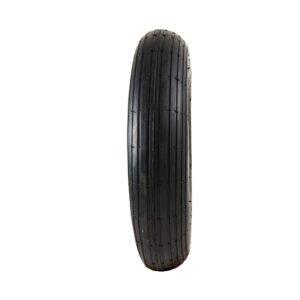 Marathon 4.80/4.00-8" Ribbed Tread Replacement Pneumatic (Air-Filled) Tire and Inner Tube Set, Fits 8-Inch Wheel/Rim, Wheelbarrow/Garden Cart/Lawn & Garden Use, Straight Valve Stem