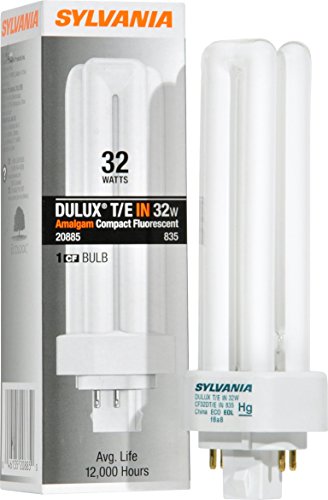 Sylvania 20885 Compact Fluorescent 4 Pin Triple Tube 3500K, 32-watt, 1 Count (Pack of 1)