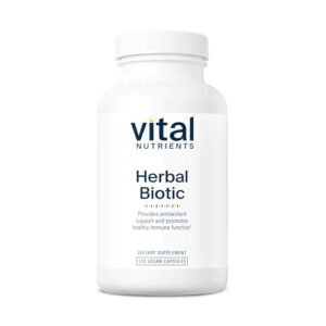 Vital Nutrients - Herbal Biotic - Herbal and Nutritional Support for The Immune System - Upper Respiratory and Sinus Health - 120 Vegetarian Capsules