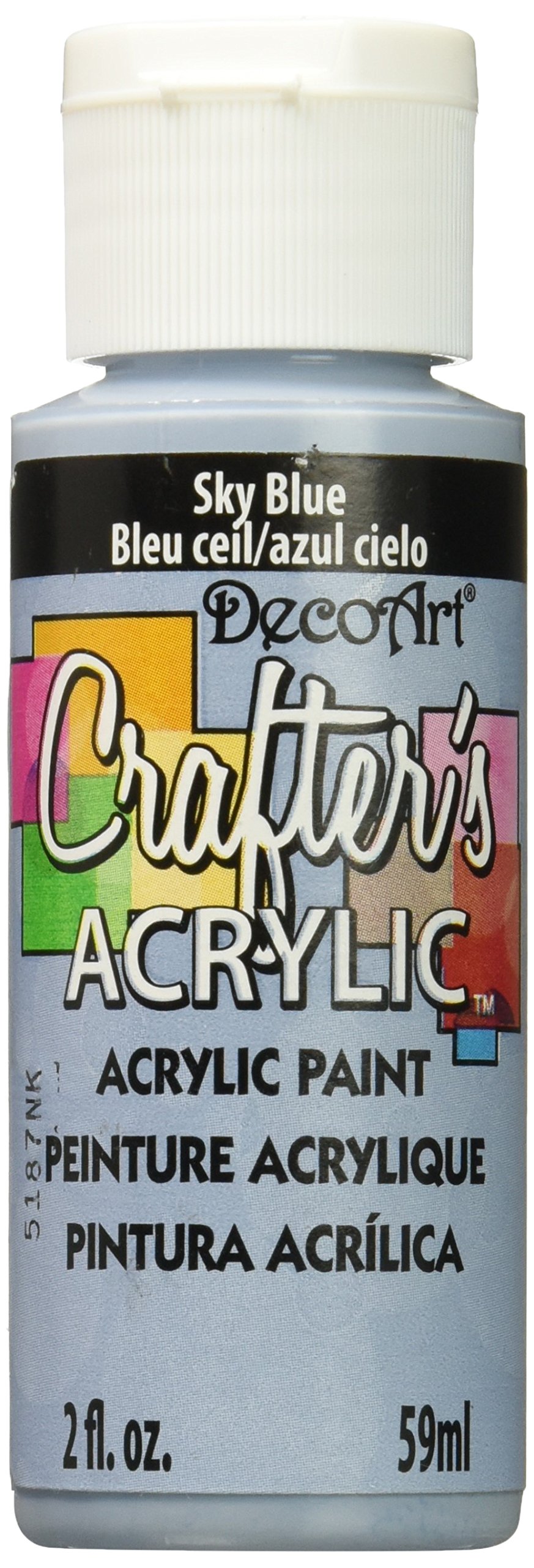 DecoArt Crafter's Acrylic Paint, 2-Ounce, Sky Blue