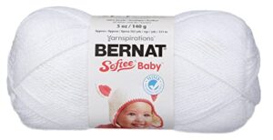 bernat softee baby yarn, 5 oz, white, 1 ball