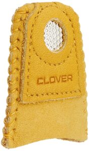 clover 614c leather coin thimble