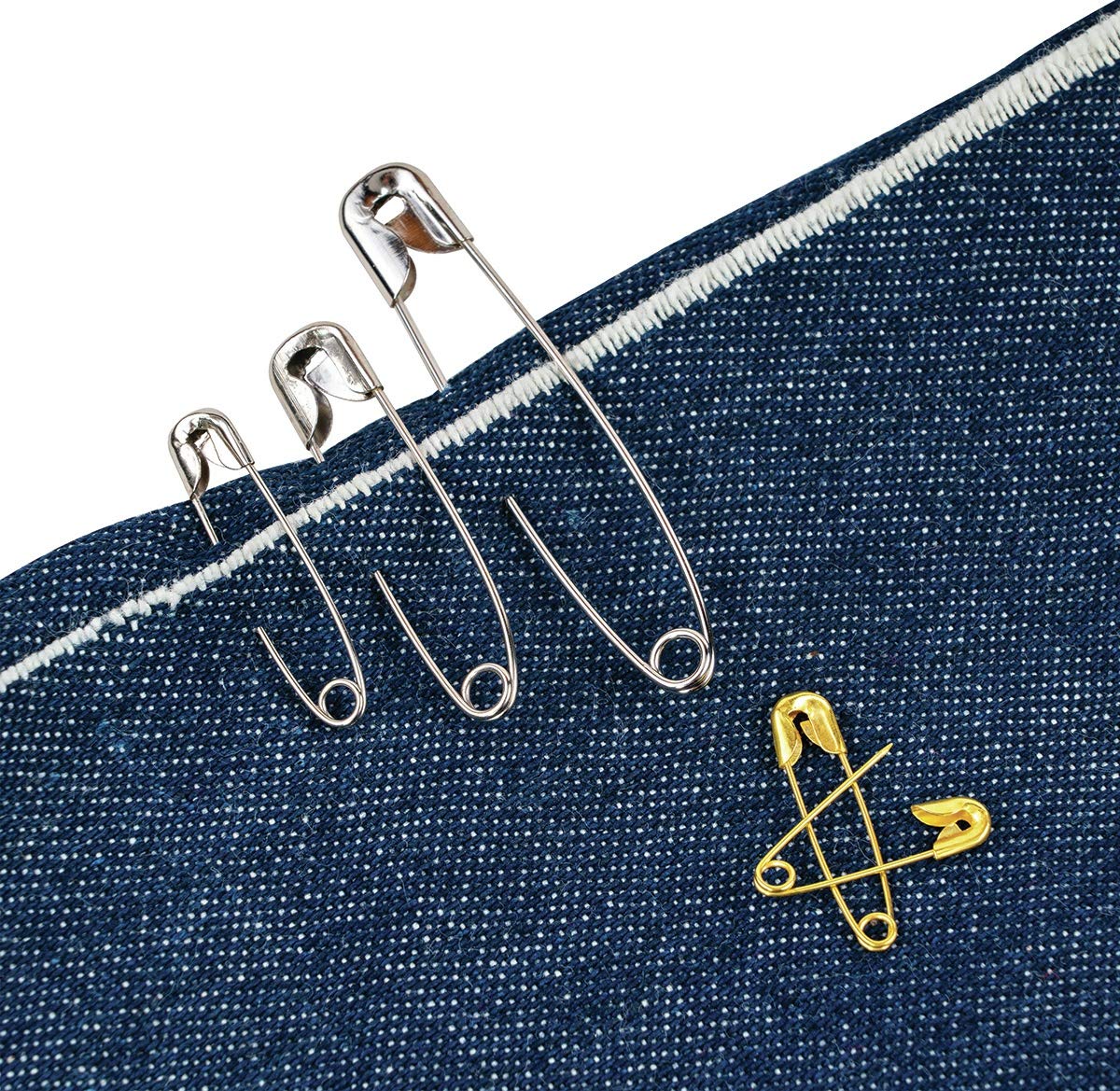 Singer 00205 Safety Pins Value Pack, Assorted Sizes, 225-Count