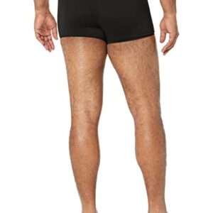 Speedo Men's Swimsuit Square Leg Endurance+ Solid,Speedo Black,30