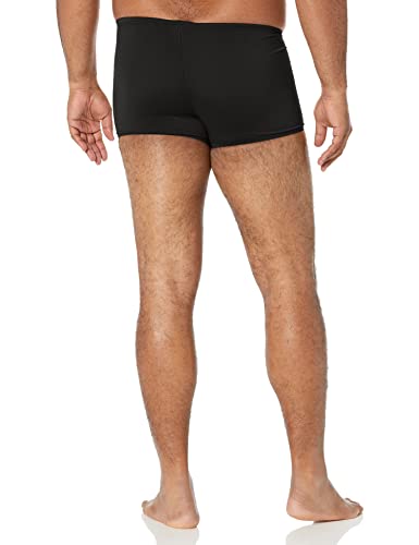 Speedo Men's Swimsuit Square Leg Endurance+ Solid,Speedo Black,30