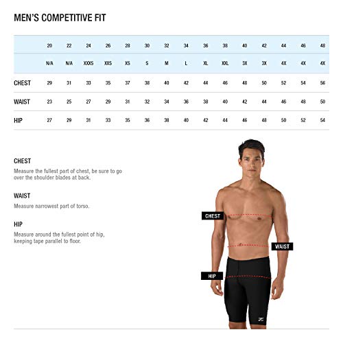 Speedo Men's Swimsuit Square Leg Endurance+ Solid