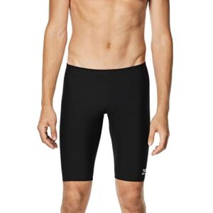 speedo mens swimsuit endurance+ solid usa adult athletic swim jammers, speedo black, 30 us