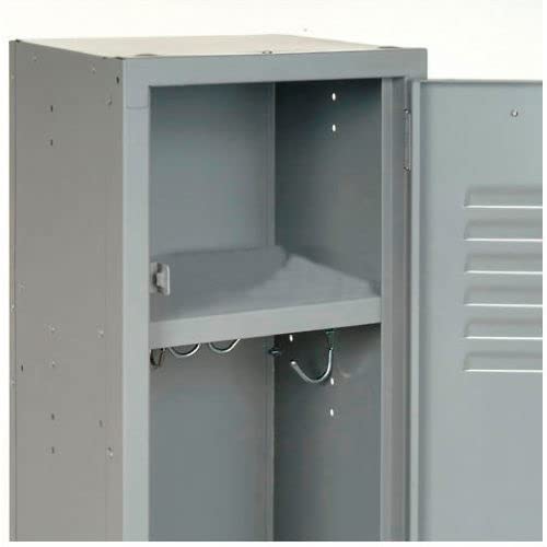 Global Industrial Single Tier Locker, 12x15x60 1 Door, Unassembled, Gray