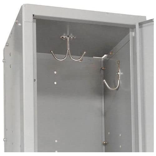 GLOBAL INDUSTRIAL Double Tier Locker, 12x15x36, 2 Door, Ready To Assemble, Gray