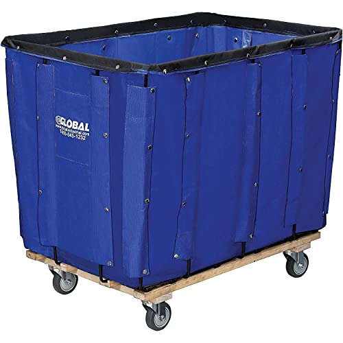 16 Bushel Blue Vinyl Basket Bulk Truck, 40" L x 28-1/4"W x 30-1/2"H