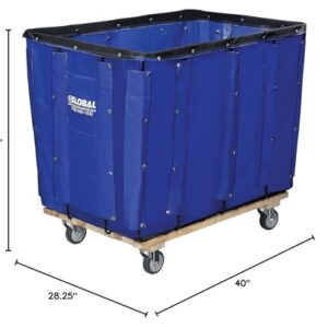 16 Bushel Blue Vinyl Basket Bulk Truck, 40" L x 28-1/4"W x 30-1/2"H