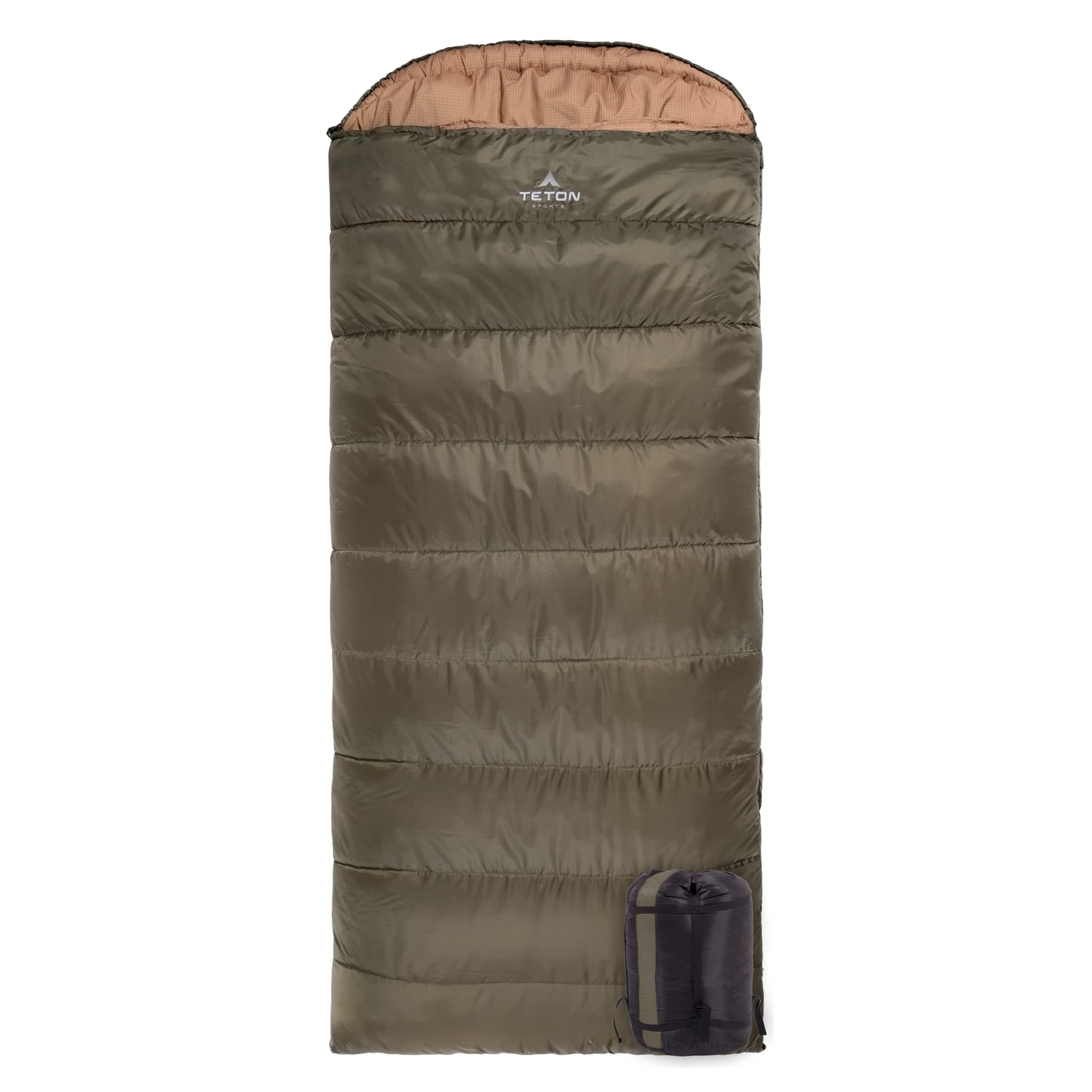 TETON Sports Celsius XXL 0 Degree Sleeping Bag - 0˚F Cold-Weather Sleeping Bag for Adults– Camping Made Easy….and Warm. Compression Sack Included