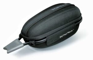 topeak dynapack bike seat post mount bag with fixer, rain cover, black, 39 x 18 x 17 cm / 15.3” x 7.1” x 6.7” (bag w/frame)