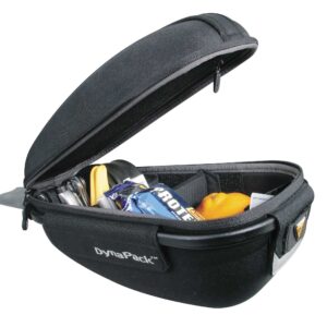 Topeak DynaPack Bike Seat Post Mount Bag with Fixer, Rain Cover, Black, 39 x 18 x 17 cm / 15.3” x 7.1” x 6.7” (Bag w/Frame)