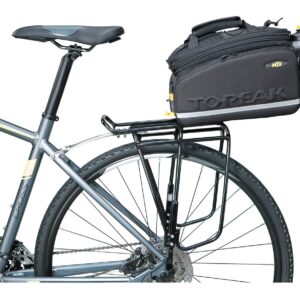 Topeak Super Tourist Tubular Bike Rack DX with Side Bar for Disc Brake Bikes (without Spring)