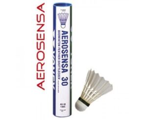 yonex aerosensa-30 goose feather badminton shuttlecocks - dozen 78-medium-blue