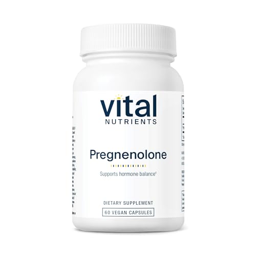 Vital Nutrients - Pregnenolone - Supports Mood, Memory and Immune Function - 60 Vegetarian Capsules per Bottle - 10 mg