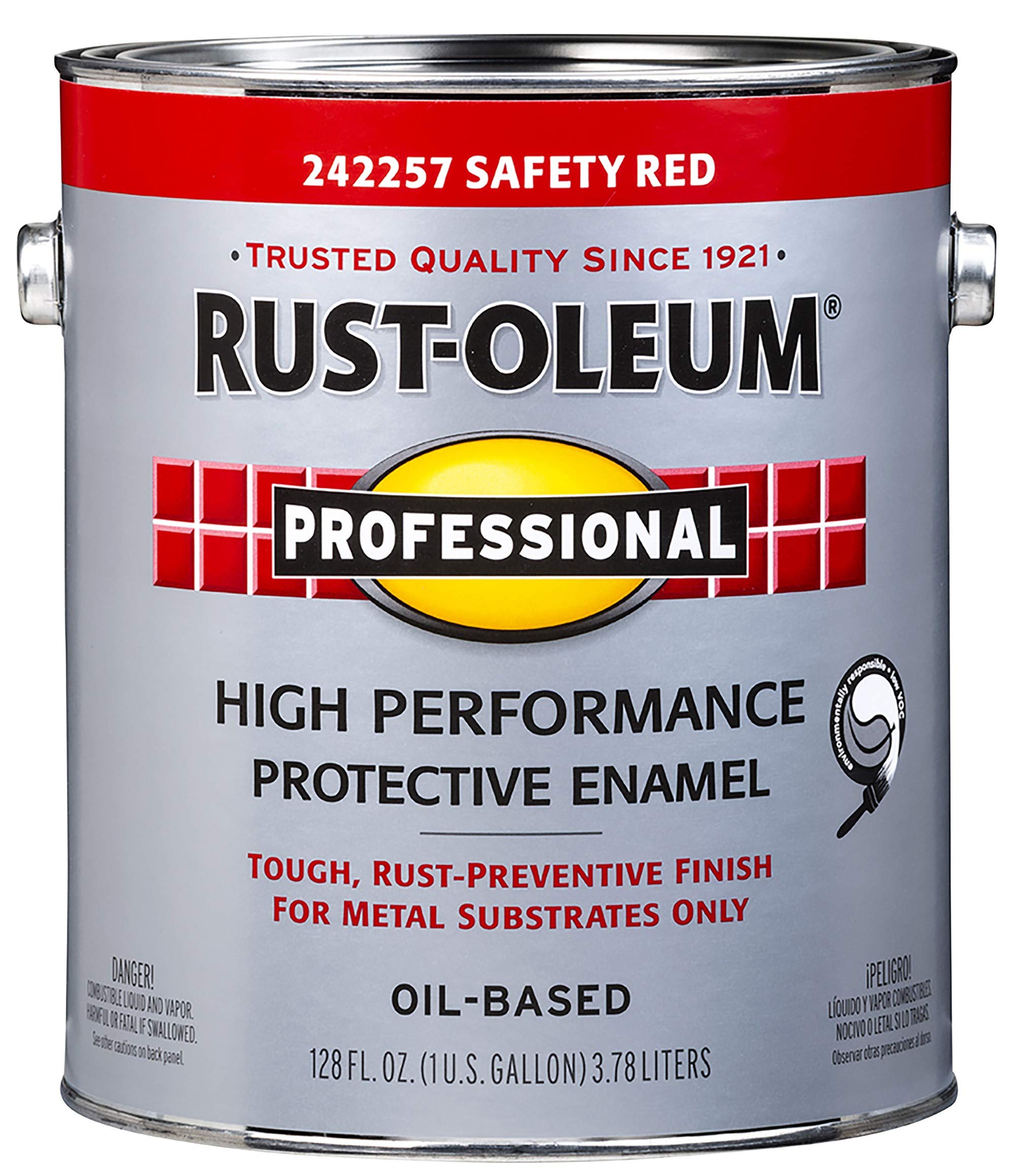 RUST-OLEUM Red, 11 Fl Oz (Pack of 1) 242257 Professional Gallon Safety Protective Enamel