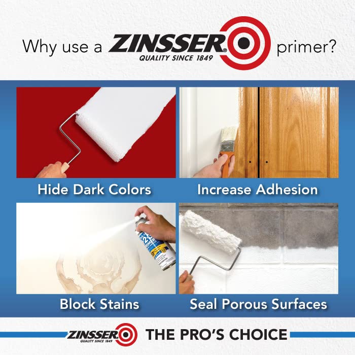 13 oz Zinsser 01008 White Zinsser, B-I-N Shellac Base Interior/Exterior Primer/Sealer