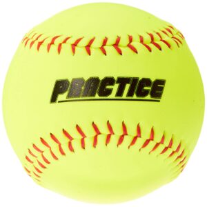 Practice Softball, Yellow, 11-inch, One Dozen