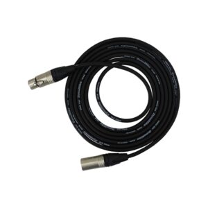 pro co sound excellines 5' xlr (m) to xlr (f) lo-z microphone cable, 2x 24 gauge