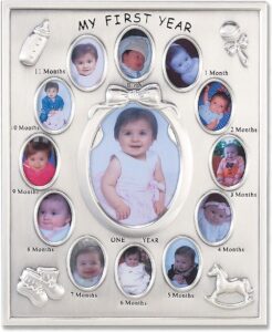 lawrence frames 830080 silver plated my first year picture frame