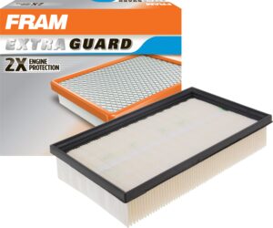 fram extra guard ca10094 replacement engine air filter for select ford, mazda and mercury models (2.3l & 2.5l), provides up to 12 months or 12,000 miles filter protection